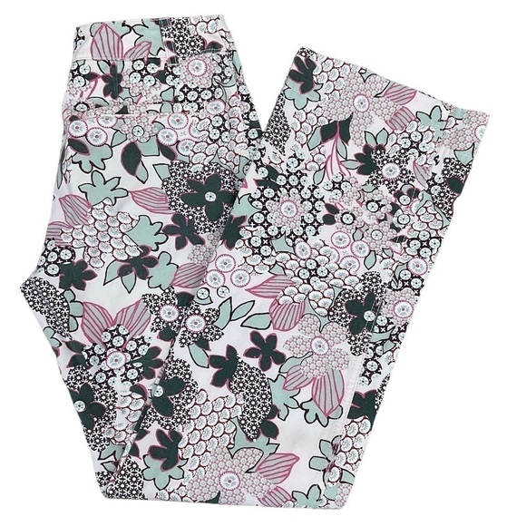 MAXMARA Weekend Floral jeans size 2 made in Italy - Picture 7 of 9